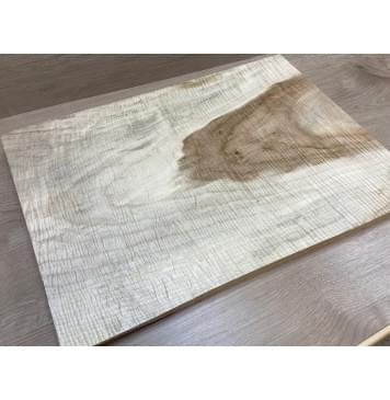 Клён Чёрный Явор, Волнистый заготовка корпуса Тангент АА Волна ААА 48х330-380х550 мм (Массив)-11