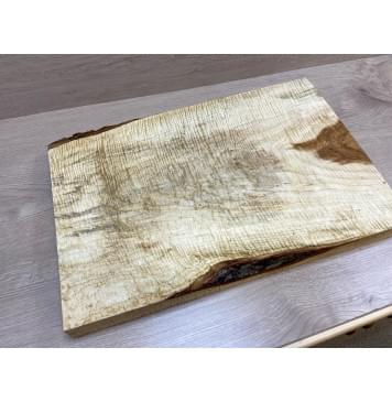 Клён Чёрный Явор, Волнистый заготовка корпуса Тангент АА Волна ААА 48х330-380х550 мм (Массив)-10