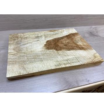 Клён Чёрный Явор, Волнистый заготовка корпуса Тангент АА Волна ААА 48х330-380х550 мм (Массив)-6