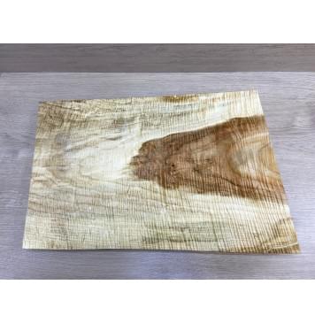 Клён Чёрный Явор, Волнистый заготовка корпуса Тангент АА Волна ААА 48х330-380х550 мм (Массив)-5