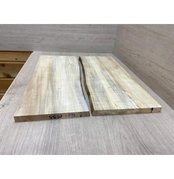 Клён Американский Волнистый заготовка на топ Радиал АА Волна ААА 20х200-217х520 мм - 2 шт. (книжкой)-3