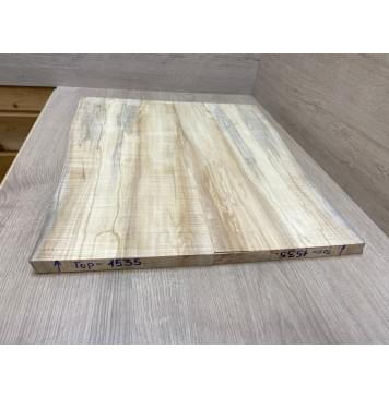 Клён Американский Волнистый заготовка на топ Радиал АА Волна ААА 20х200-217х520 мм - 2 шт. (книжкой)-14