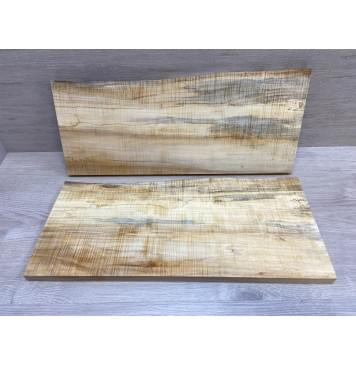 Клён Американский Волнистый заготовка на топ Радиал АА Волна ААА 20х200-217х520 мм - 2 шт. (книжкой)-10