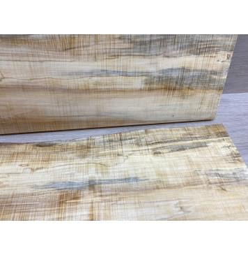 Клён Американский Волнистый заготовка на топ Радиал АА Волна ААА 20х200-217х520 мм - 2 шт. (книжкой)-9