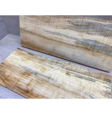 Клён Американский Волнистый заготовка на топ Радиал АА Волна ААА 20х200-217х520 мм - 2 шт. (книжкой)-5