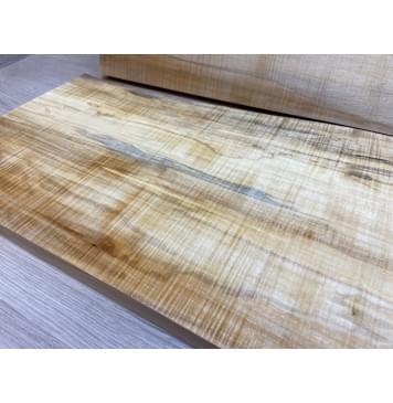 Клён Американский Волнистый заготовка на топ Радиал АА Волна ААА 20х200-217х520 мм - 2 шт. (книжкой)-8