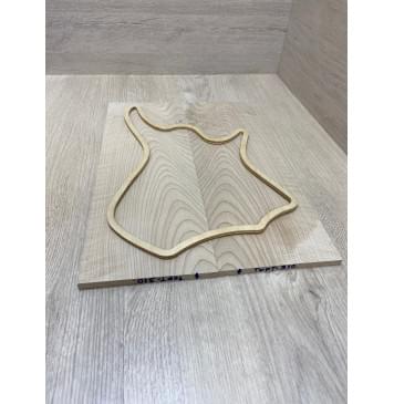 Клён Белый заготовка на топ для Тревел гитары Смешанный АА 9х146-151х410 мм - 2 шт.(книжкой)-5