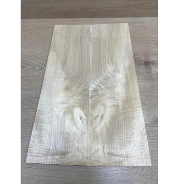 Клён Белый заготовка на топ для Тревел гитары Смешанный АА 6.5х137-129х440 мм - 2 шт.(книжкой)-0