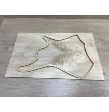 Клён Белый заготовка на топ для Тревел гитары Смешанный АА 6.5х137-129х440 мм - 2 шт.(книжкой)-3