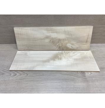 Клён Белый заготовка на топ для Тревел гитары Смешанный АА 6.5х137-129х440 мм - 2 шт.(книжкой)-6