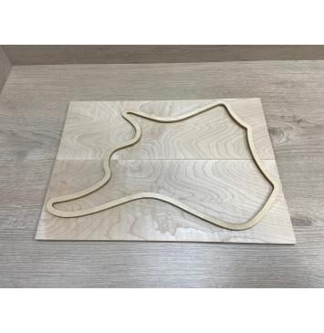 Клён Белый заготовка на топ для Тревел гитары Тангент ААА 7.5х140х382 мм - 2 шт.(книжкой)-2