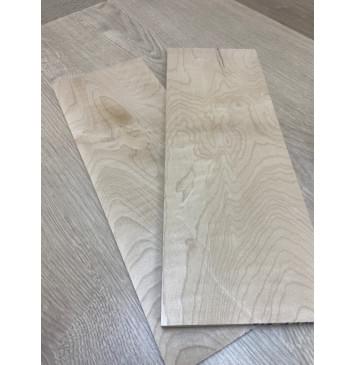 Клён Белый заготовка на топ для Тревел гитары Тангент ААА 7.5х140х382 мм - 2 шт.(книжкой)-6