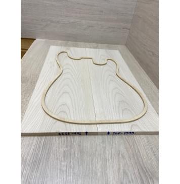 Клён Белый заготовка на топ Тангент ААА 11.5х193х565 мм - 2 шт. (книжкой)-2