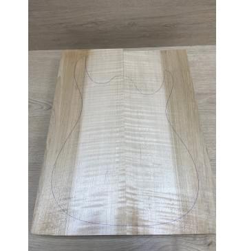 Клён Американский Белый Волнистый заготовка корпуса Радиал АА Волна ААА 49х182х465-478 мм (2шт)-6