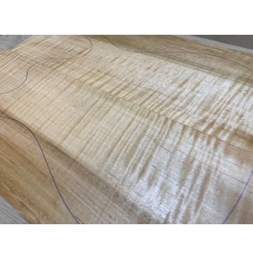 Клён Американский Белый Волнистый заготовка корпуса Радиал АА Волна ААА 49х182х465-478 мм (2шт)-4