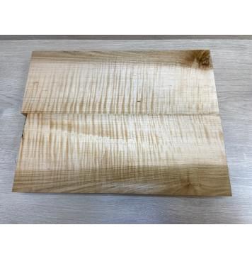 Клён Американский Белый Волнистый заготовка корпуса Радиал АА Волна ААА 49х182х465-478 мм (2шт)-3