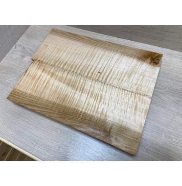 Клён Американский Белый Волнистый заготовка корпуса Радиал АА Волна ААА 49х182х465-478 мм (2шт)-0