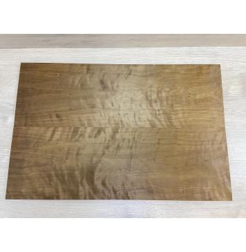 Берёза Пламенная Печеная 180гр заготовка на топ Тангент ААА Волна ААА 15х211х645 мм - 2 шт.(книжкой)-0