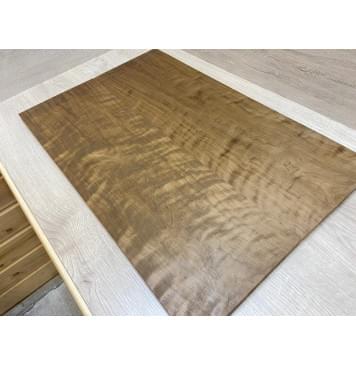 Берёза Пламенная Печеная 180гр заготовка на топ Тангент ААА Волна ААА 15х211х645 мм - 2 шт.(книжкой)-12