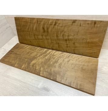 Берёза Пламенная Печеная 180гр заготовка на топ Тангент ААА Волна ААА 15х211х645 мм - 2 шт.(книжкой)-5