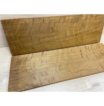 Берёза Пламенная Печеная 180гр заготовка на топ Тангент ААА Волна ААА 15х211х645 мм - 2 шт.(книжкой)-6