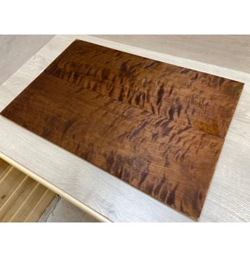 Берёза Пламенная Печеная 180гр заготовка на топ Тангент ААА Волна ААА 15х211х645 мм - 2 шт.(книжкой)-7