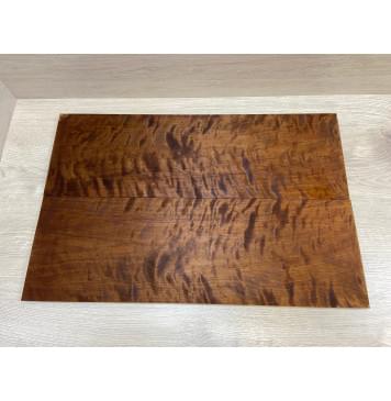 Берёза Пламенная Печеная 180гр заготовка на топ Тангент ААА Волна ААА 15х211х645 мм - 2 шт.(книжкой)-9