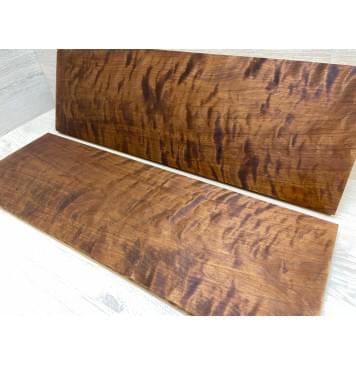 Берёза Пламенная Печеная 180гр заготовка на топ Тангент ААА Волна ААА 15х211х645 мм - 2 шт.(книжкой)-10