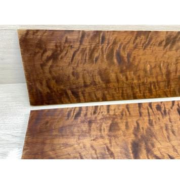 Берёза Пламенная Печеная 180гр заготовка на топ Тангент ААА Волна ААА 15х211х645 мм - 2 шт.(книжкой)-2