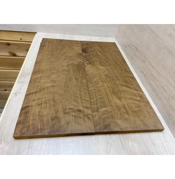 Берёза Пламенная Печеная 180гр заготовка на топ Тангент АА Волна ААА 15х240х650 мм - 2 шт.(книжкой)-2