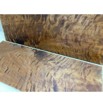 Берёза Пламенная Печеная 180гр заготовка на топ Тангент АА Волна ААА 15х240х650 мм - 2 шт.(книжкой)-10