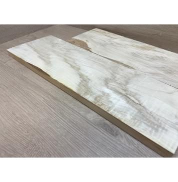 Клён Белый Явор, Волнистый заготовка на топ Смешанный А Волна А 20х146-176х520 мм - 2 шт. (книжкой) Уценка-потемнения-14