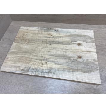 Клён Американский Волнистый заготовка на топ Смешанный А Волна ААА 20х175х515 мм - 2 шт. (книжкой)-8