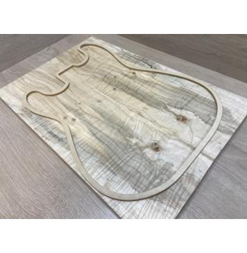 Клён Американский Волнистый заготовка на топ Смешанный А Волна ААА 20х175х515 мм - 2 шт. (книжкой)-6