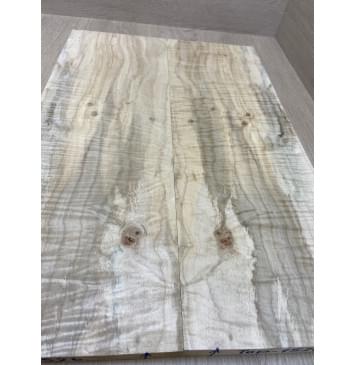 Клён Американский Волнистый заготовка на топ Смешанный А Волна ААА 20х175х515 мм - 2 шт. (книжкой)-5