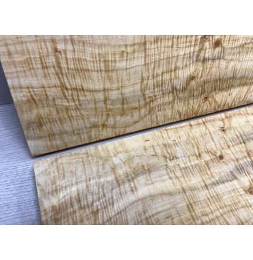 Клён Американский Волнистый заготовка на топ Смешанный А Волна ААА 20х175х515 мм - 2 шт. (книжкой)-4