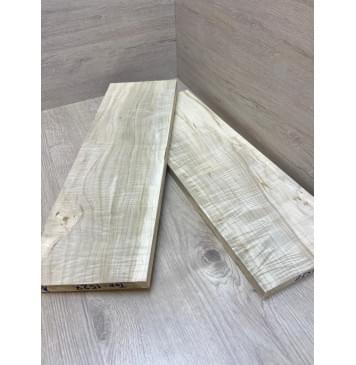 Клён Американский Волнистый заготовка на топ Смешанный А Волна АА 20х170х500 мм - 2 шт. (книжкой)-2