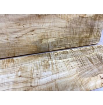 Клён Американский Волнистый заготовка на топ Смешанный А Волна АА 20х170х500 мм - 2 шт. (книжкой)-8