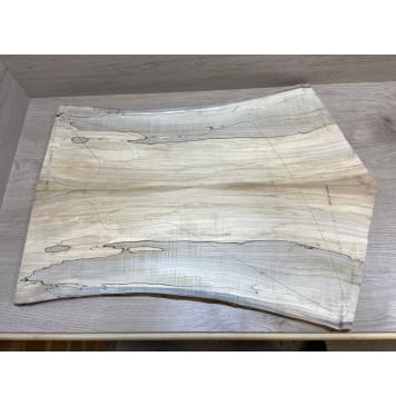 Клён Американский Spalted Волнистый заготовка на топ Смешанный ААА Волна А 20.5х230-260х630-720 мм - 2шт (книжкой)-9