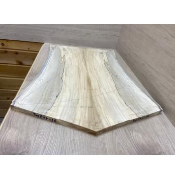 Клён Американский Spalted Волнистый заготовка на топ Смешанный ААА Волна А 20.5х230-260х630-720 мм - 2шт (книжкой)-4