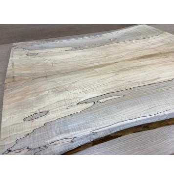 Клён Американский Spalted Волнистый заготовка на топ Смешанный ААА Волна А 20.5х230-260х630-720 мм - 2шт (книжкой)-6
