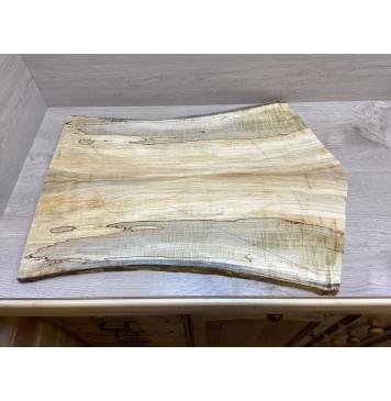 Клён Американский Spalted Волнистый заготовка на топ Смешанный ААА Волна А 20.5х230-260х630-720 мм - 2шт (книжкой)-14