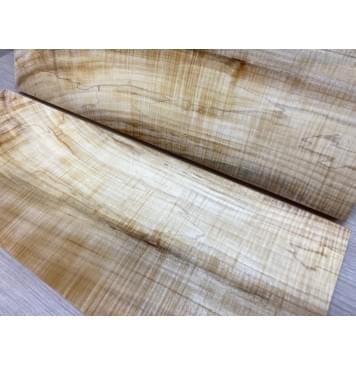 Клён Американский Волнистый заготовка на топ Смешанный АА Волна АА 19х175х510 мм - 2 шт. (книжкой)-9