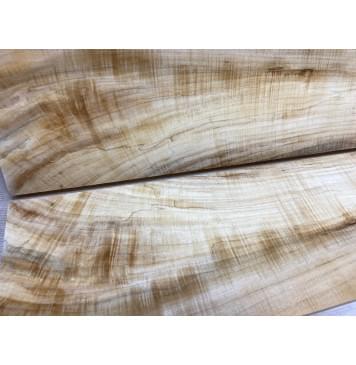 Клён Американский Волнистый заготовка на топ Смешанный АА Волна АА 19х175х510 мм - 2 шт. (книжкой)-10