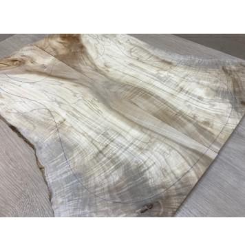 Клён Американский Волнистый заготовка на топ Смешанный АА Волна АА 17х158-218х495 мм - 2 шт. (книжкой)-7