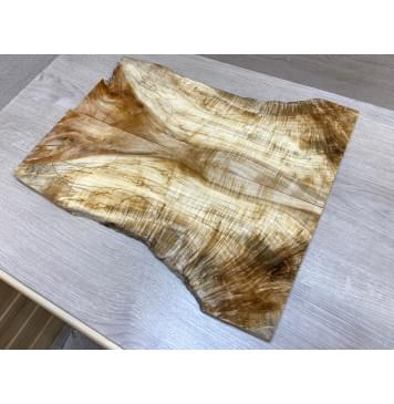 Клён Американский Волнистый заготовка на топ Смешанный АА Волна АА 17х158-218х495 мм - 2 шт. (книжкой)-0