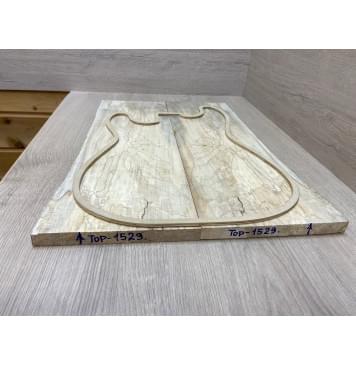 Клён Американский Волнистый заготовка на топ Смешанный АА Волна А 18х167-195х520 мм - 2 шт. (книжкой)-8