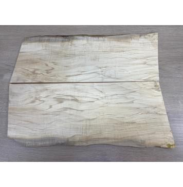 Клён Американский Волнистый заготовка на топ Смешанный ААА Волна А 12х190х520 мм - 2 шт. (книжкой)-3