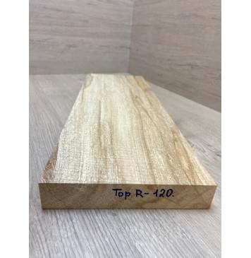 Клён Американский Волнистый заготовка на топ Смешанный АА Волна АА 33.5х183х500-520 мм (1шт под распил) Уценка-гнилостные поражения древесины,под стабилизацию или работу с порозаполнителями-3