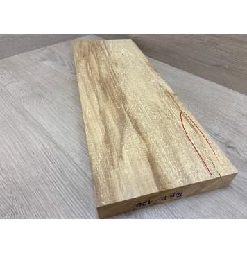 Клён Американский Волнистый заготовка на топ Смешанный АА Волна АА 33.5х183х500-520 мм (1шт под распил) Уценка-гнилостные поражения древесины,под стабилизацию или работу с порозаполнителями-1